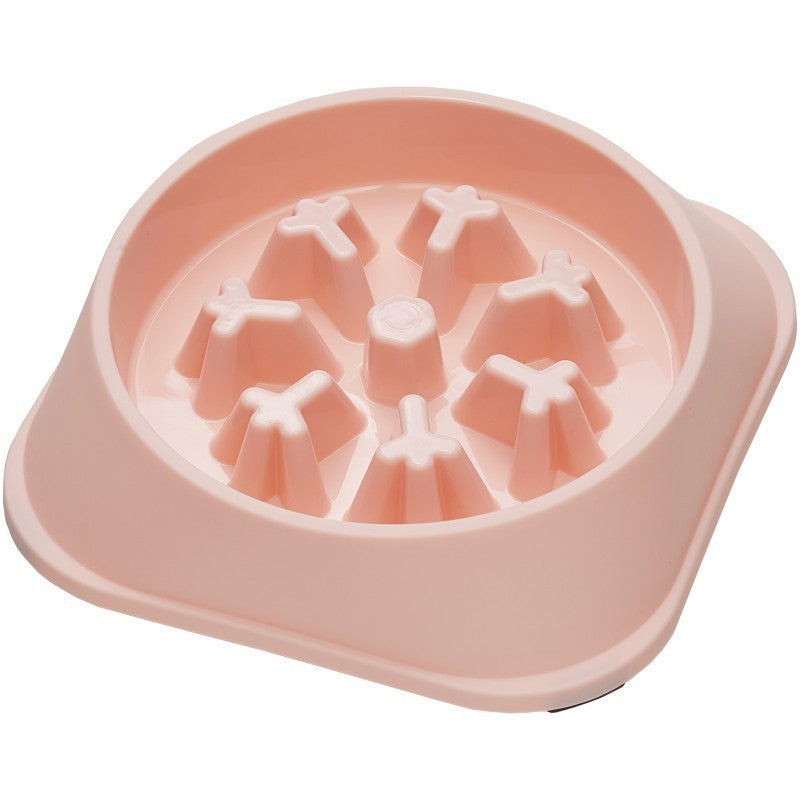 Daxelvori Ridged Non-Tip Style Pet Slow-Feeder Bowl - product image 2