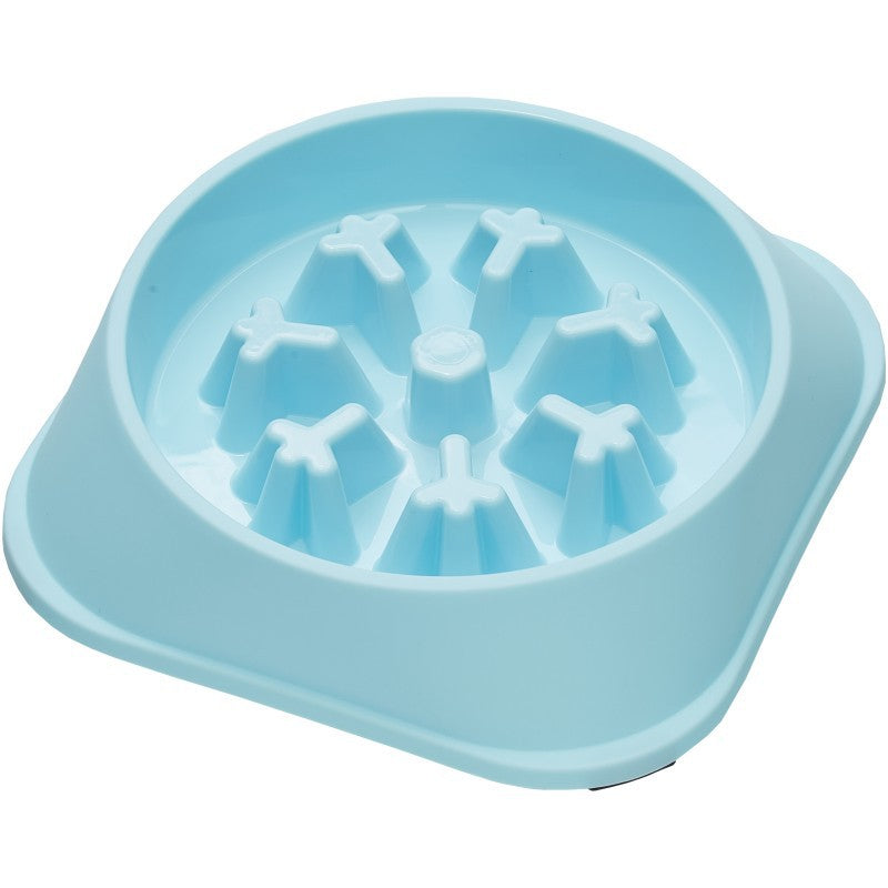 Daxelvori Ridged Non-Tip Style Pet Slow-Feeder Bowl - product image 1