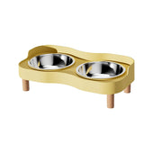 Daxelvori Stainless Steel Two-in-One Pet Feeding Bowl - product image 1