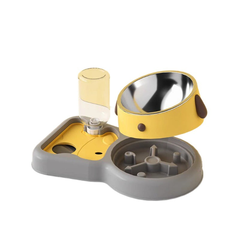 Daxelvori Elevated Dual Pet Bowls with Water Dispenser - product image 1