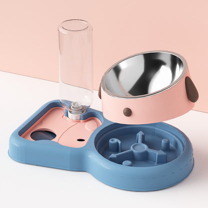Daxelvori Elevated Dual Pet Bowls with Water Dispenser - product image 3